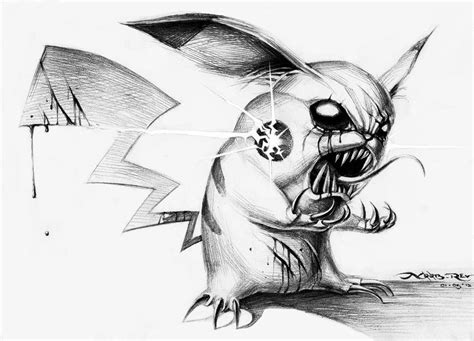 Evil Pikachu By N00brevolution On Deviantart