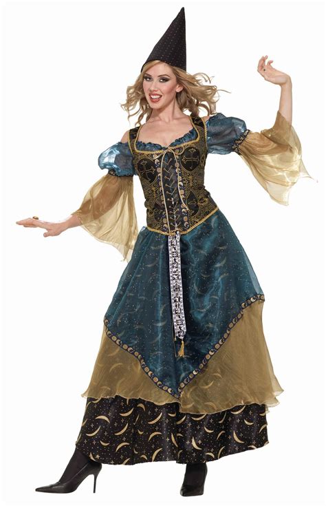 Adult Sorcerer Woman Deluxe Witch Costume 10399 The Costume Land