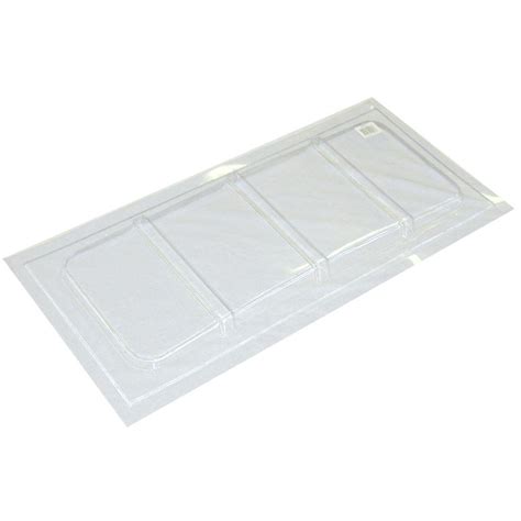 Thumb latches hold the pane in place. MacCourt 35-1/2 in. x 25 in. Polyethylene Rectangular ...