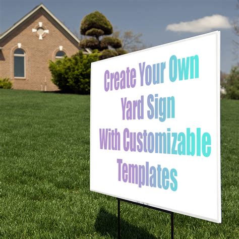 Create Your Own Yard Sign Using Pre Made Templates Mn Designs