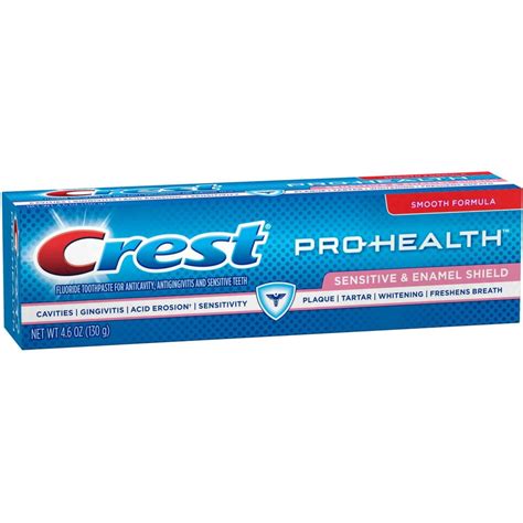 3 Pack Crest Pro Health Fluoride Sensitive And Enamel Shield Toothpaste