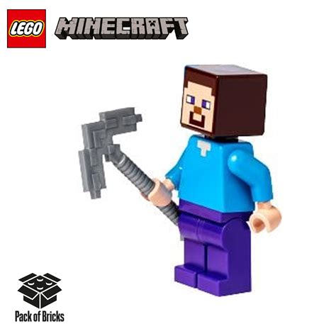 Lego® Minecraft™ Minifigure Steve With Pickaxe Pack Of Bricks