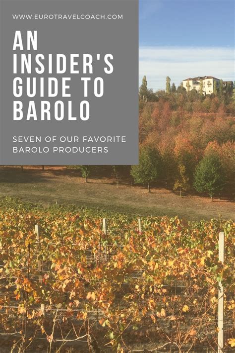 An Insiders Short List Of Favorite Barolo Wines Euro Travel Coach