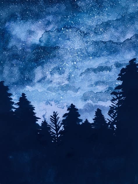 Mc Awsome Arts — ~watercolor Night Sky~