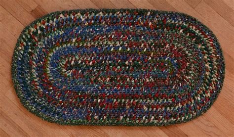 Hand Braided Rag Rug Christmas Patchwork By Studioatredtopranch