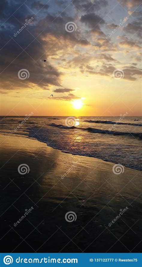 Nc Beaches Stock Image Image Of Southern Sunrise Beaches 137122777
