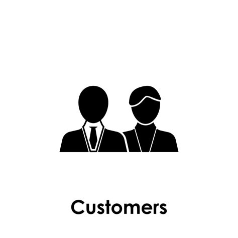 Businessmen Customers Vector Icon Illustration 23040897 Vector Art At