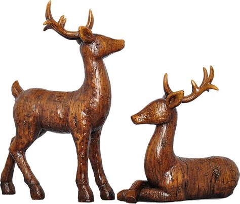 Statue A Pair Of Deer Decorations Home Living Room Entrance Wine