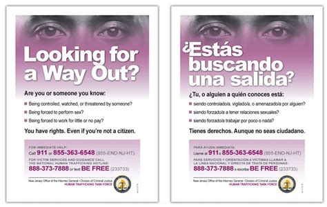 Nj Launches Effort To Reach Human Trafficking Victims Along States
