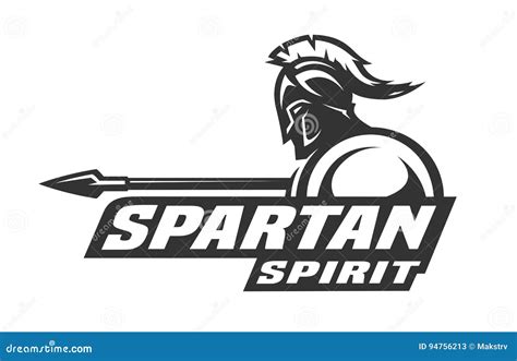 Spartan Spirit. Symbol, Logo. Stock Vector - Illustration of shield
