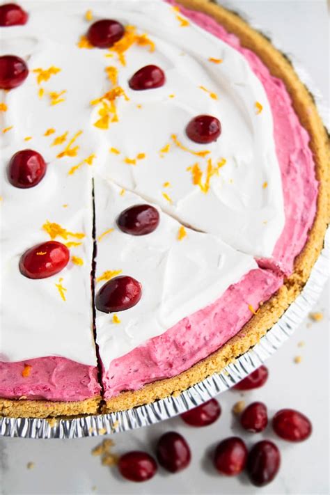 cranberry pie {no bake} cakewhiz