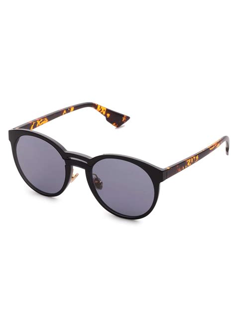 double bridge round lens sunglasses shein sheinside
