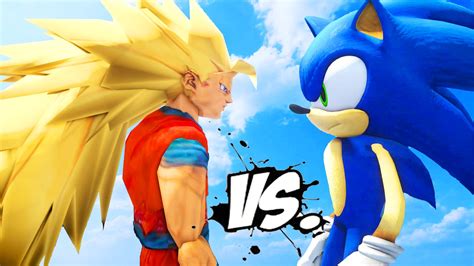 Goku Vs Sonic Epic Battle Youtube