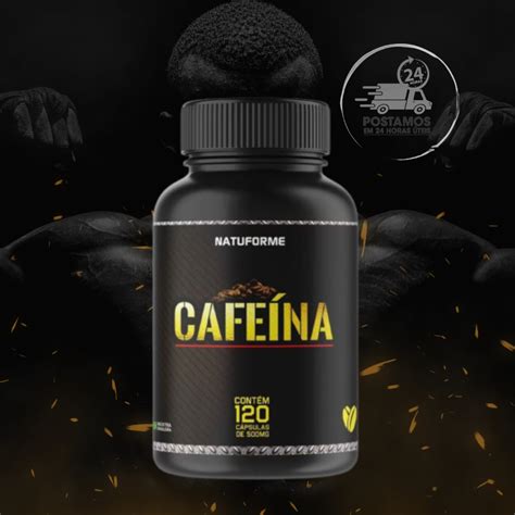 Cafeína 500mg Natuforme 120 Cápsulas Produto Original Força