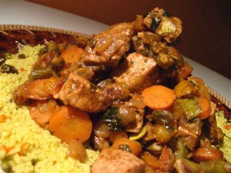 Tajine de porc au miel et aux abricots