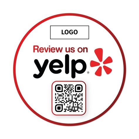 Yelp Review Sticker Clean With Review Qr Truzzer