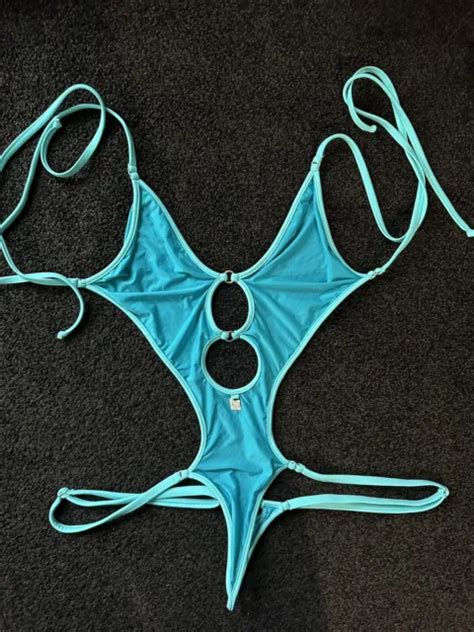 Rare New Microminimus Wicked Weasel Sheer One Piece Size S