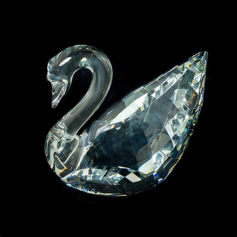 Swarovski Crystal 100th Anniversary Swan Figurine Lion And Unicorn