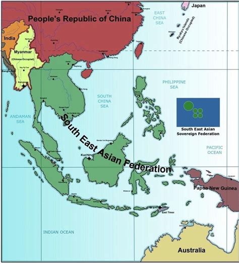 Unified South East Asia 2047 Imaginarymaps Alternate History