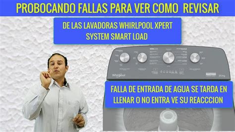 PROBLEMAS DE LAVADORA WHIRLPOOL DE ENTRADA DE AGUA YouTube