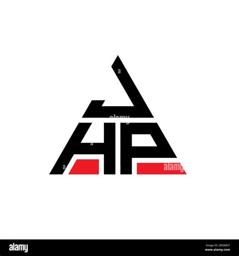 Jhp Triangle Letter Logo Design With Triangle Shape Jhp Triangle Logo
