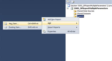 Ssrs Report Using Stored Procedure With Multiple Parameters