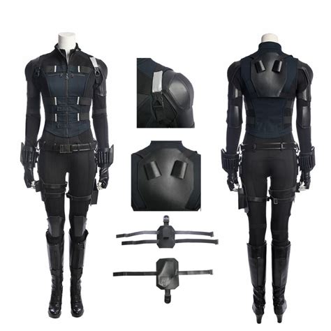 black widow costume avengers infinity war natasha romanoff cosplay suit cossuits