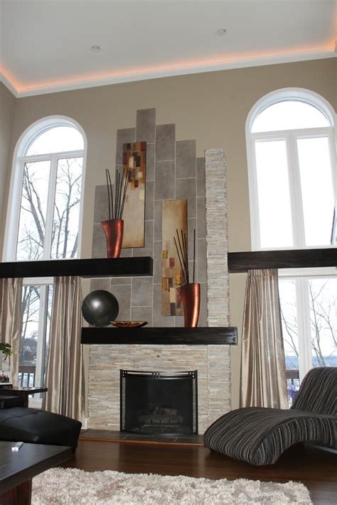 Ivy Hills Fireplace Remodel Contemporary Living Room Cincinnati
