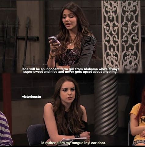 Jade Victorious Icarly And Victorious Victorious Quotes Jade West