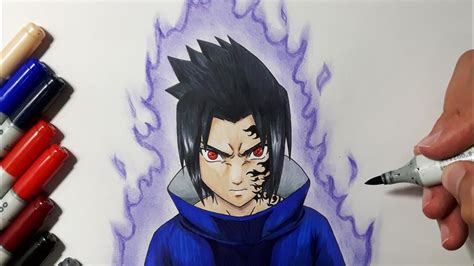 How To Draw Sasuke Uchiha From Naruto Sasuke Drawing Sasuke Naruto My