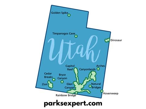 Utah State Parks Map 11x14 Print Best Maps Ever Utahs National Parks