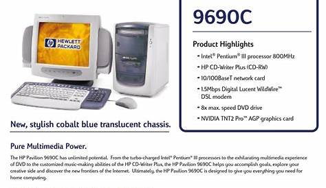 HP PAVILION 9690C QUICK MANUAL Pdf Download | ManualsLib