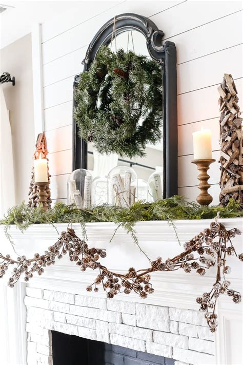 The tradition really started with the celts, who celebrated the winter solstice, also called yule. After-Christmas Winter Mantel and Living Room