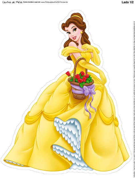 Centro De Mesa Bela E A Fera Bela 1 1 Disney Princess Belle Princesa