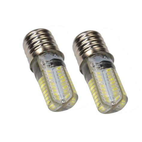 Hqrp 2 Pack 110v E17 Base Silicone Crystal Dimmable Led Bulbs Cool