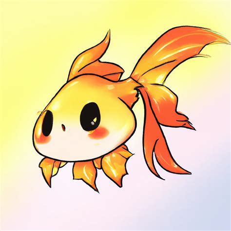 Adorable Chibi Goldfish Cute Chibi Anime Digital Openart