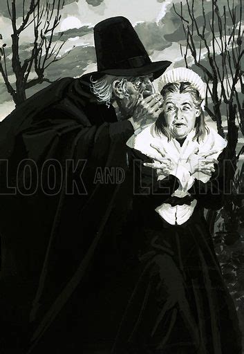 dark deeds the devil comes to salem stock image look and learn