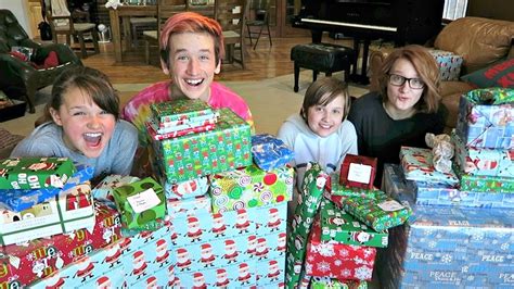 opening presents on christmas morning christmas special 2017 youtube