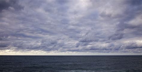 Overcast Sky Over Ocean Stock Photo Image Of Cloudy 98590874