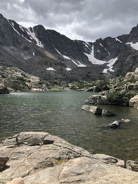 Sky Pond Rocky Mountain National Park Colorado Usa Rhiking