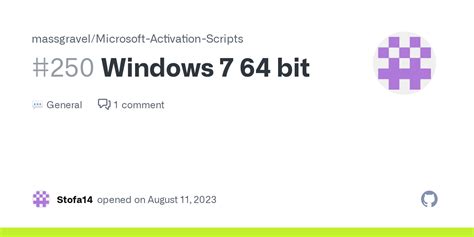 Windows 7 64 Bit · Massgravel Microsoft Activation Scripts · Discussion