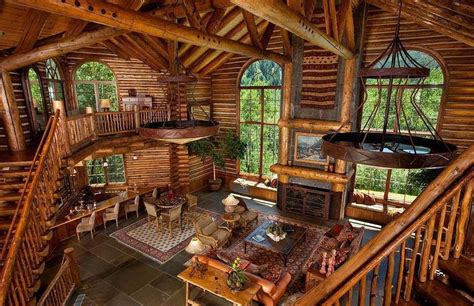 Log Cabin Interior Mountain Life Dream~ Pinterest
