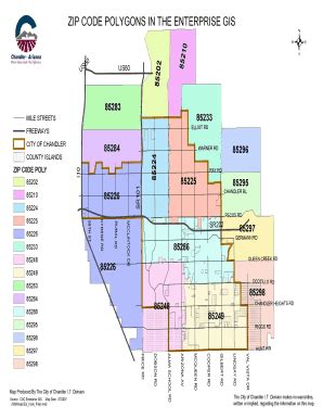 Chandler Zip Code Map Fill And Sign Printable Template Online Sexiz Pix