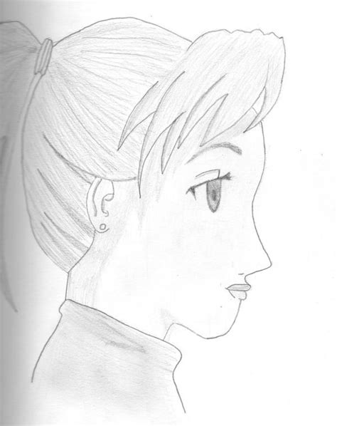 Anime Girl Side View By Samaybin On Deviantart