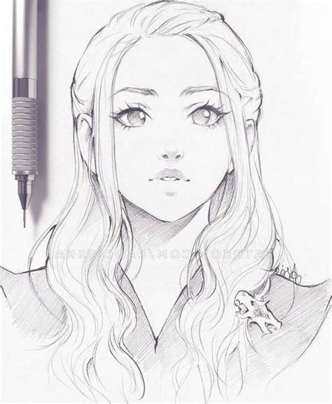 15 Portrait Anime Drawing In 2020 Girl Face Drawing Drawing People