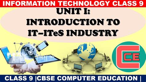 Unit 1 Introduction To Itites Industry Information Technology 402 Class Ix Youtube
