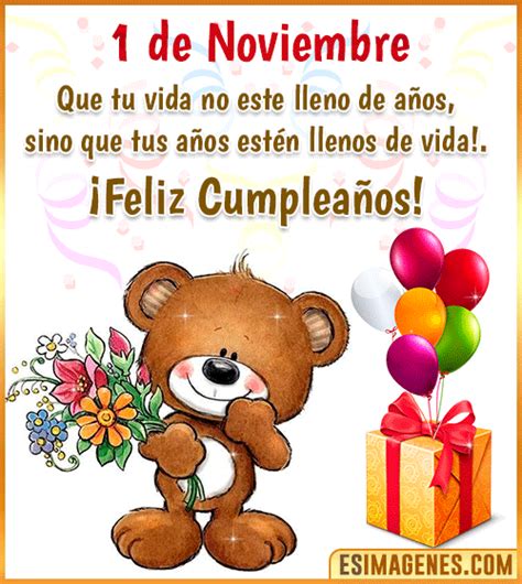 Feliz Cumpleaños 1 De Noviembre