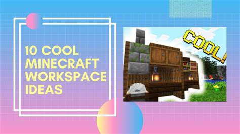 10 Cool Minecraft Workspace Ideas Youtube