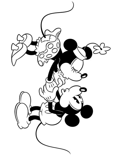 Mickey Mouse And Minnie Coloring Pages Coloring Home