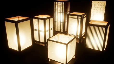 Andon Japanese Traditional Room Lights Pack By Xxjulexx In